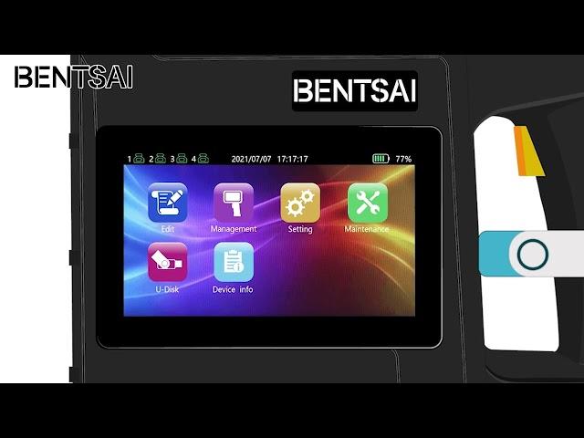 How to add fonts and logos to BENTSAI B80 and B85 handheld printer