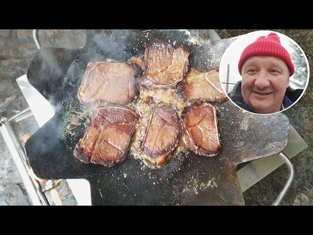 МЯСО НА САДЖ - СКОВОРОДЕ, которую сделал САМ