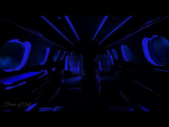 DARK PREMIUM Luxury Private Jet Flight | Brown Noise Ambience | Sleeping, Reading, Studying | Zen