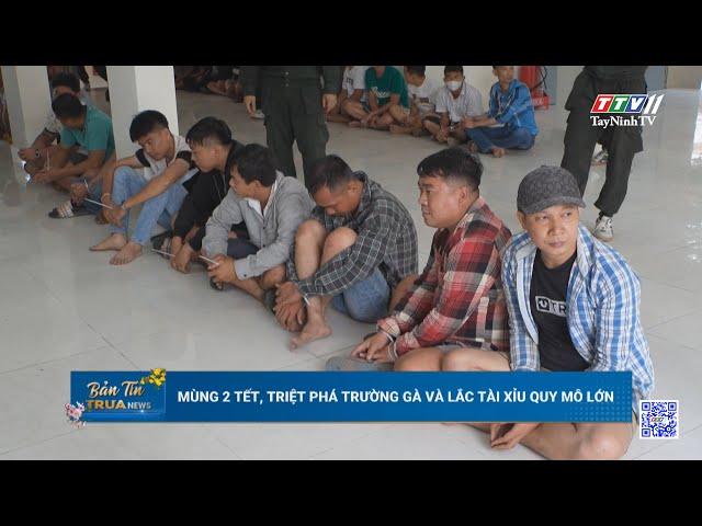 Mùng 2 Tết, triệt phá trường gà và lắc tài xỉu quy mô lớn | TayNinhTV