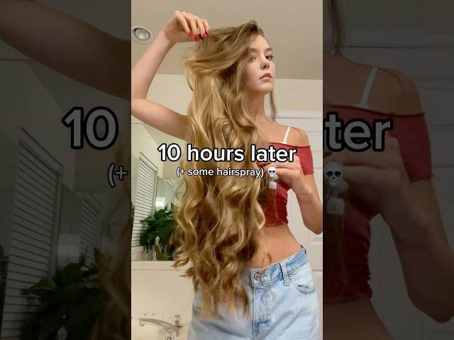 Everyone wants long hair until… 🫣 #hairbrushing #rapunzel #longhair