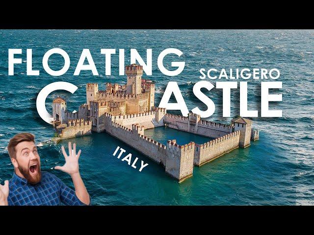 FLOATING CASTLE is Real! MAJESTIC Scaliger CASTLE in Sirmione Italy | Lake Garda Italy