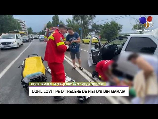 Copil lovit pe o trecere de pietoni din Mamaia - Litoral TV