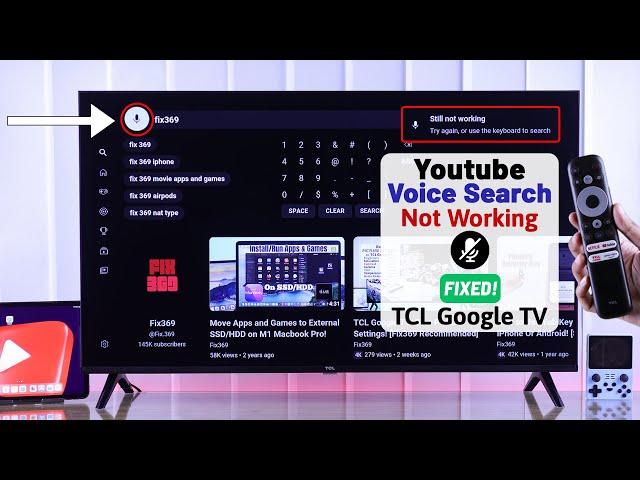 TCL Google TV: How to Fix YouTube Voice Search Not Working!