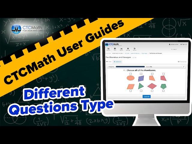 CTCMath: Different Question Types