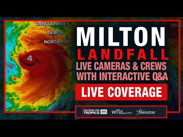 #BREAKING MILTON NEARS LANDFALL: Wobble Tracker, Hurricane's Latest Track, Florida Tornado Warnings