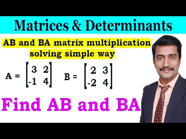 AB and BA matrix multiplication solving simple way