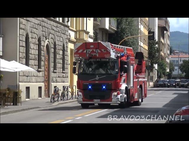 NEW - AutoScala Volvo FE 350 Vigili del Fuoco Firenze in sirena