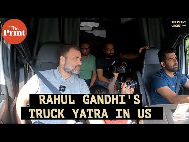 Rahul Gandhi's 190-Km American Truck Yatra from Washington DC to New York