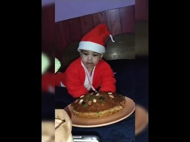 Reyansh First Christmas  #shorts #christmas #baby #song #reyansh #video #cake #shots #shortsfeed