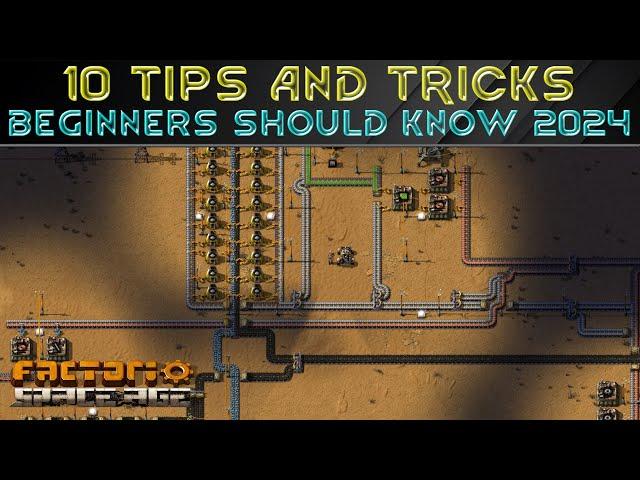 10 TIPS BEGINNERS SHOULD KNOW 2024 - Factorio Tutorial Tricks