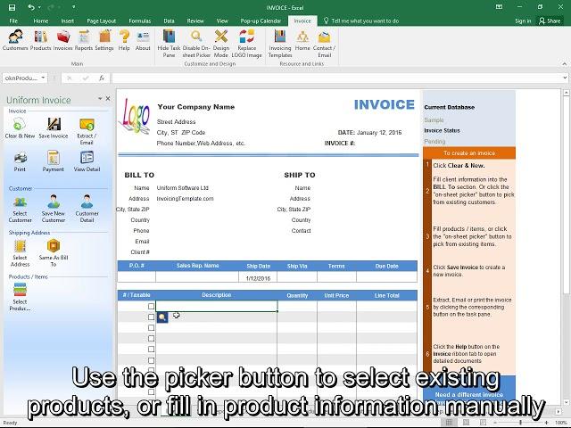 create invoice