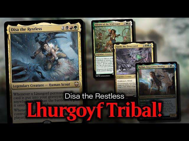 Disa the Restless Lhurgoyf Tribal | Magic Online Commander Game Play | tribalkai