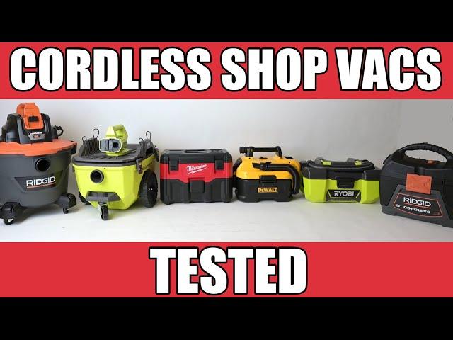 Best Cordless Wet Dry Vacuum For Cars - Ryobi vs Ridgid vs Dewalt vs Milwakee - Shop Vac Battle!