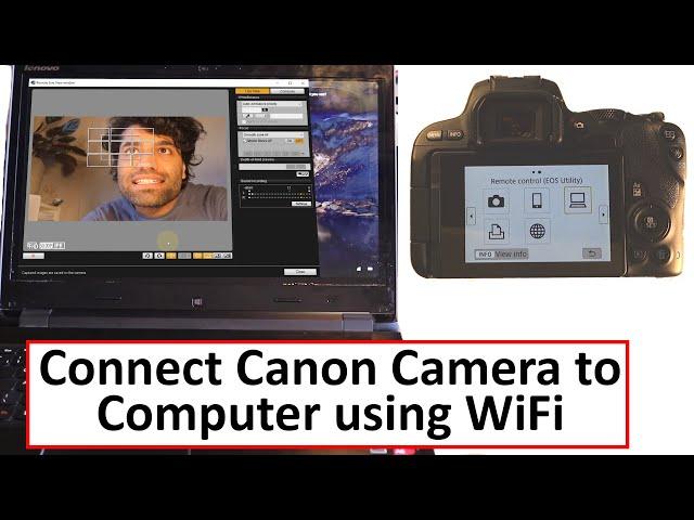 how to connect Canon camera to Computer using WiFi