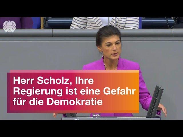 Herr Scholz, Ihre Regierung ist eine Gefahr für die Demokratie