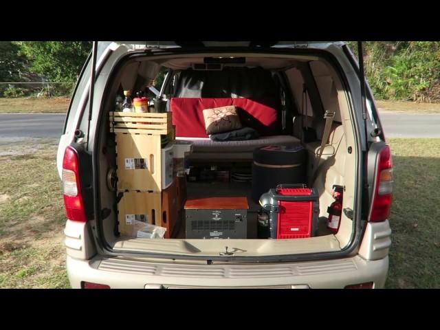 Tour of my Pontiac Montana Minivan Camper: SOLD