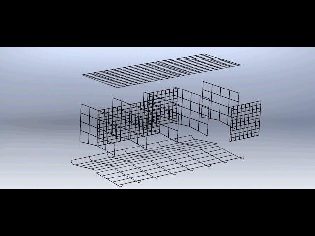 H poultry farming cage installation video