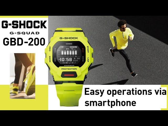  GBD-200 G-Shock 3506 G-SQUAD Easy Operations via Smartphone - Easy Tutorial 