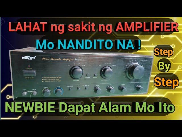 KonZert AV-502A Amplifier (NO POWER) Gusto mo bang tumagal amplifier mo? Panuorin mo ito. zheppy TV