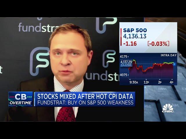 Fundstrat's Mark Newton says buy weakness on the S&P 500