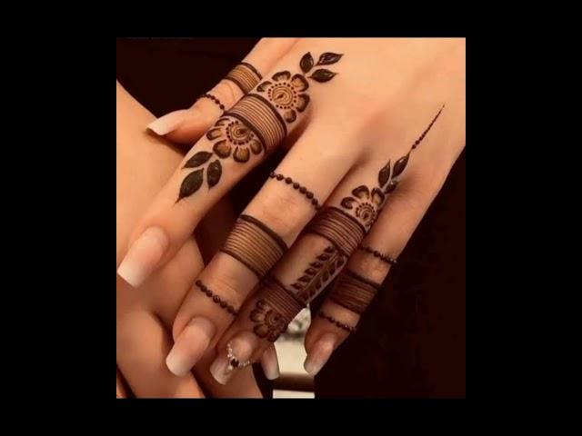 Finger Mehndi Design || Aesthetic henna design