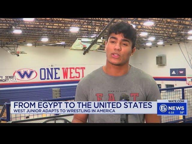 West wrestler Ahmed Shahin hits the ground running after move from Egypt