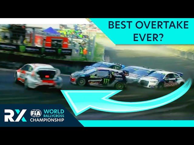 Best Motorsport Overtake EVER? World RX Rallycross EPIC pass by Kevin Eriksson with amazing drift!