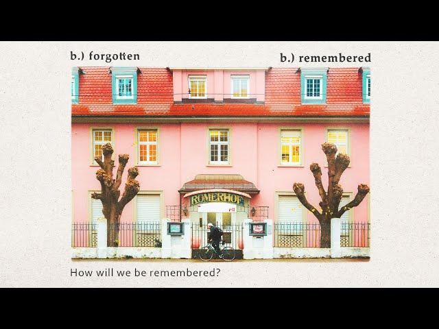 b.) remembered