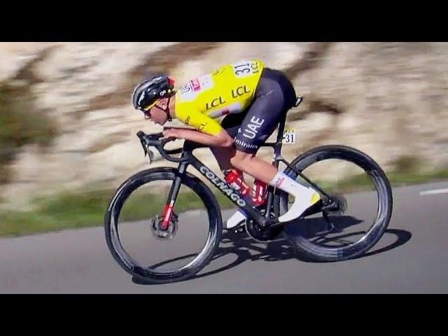 Tadej Pogacar Scary Climbing Performance on Col d'Eze | Paris-Nice 2023 Stage 8