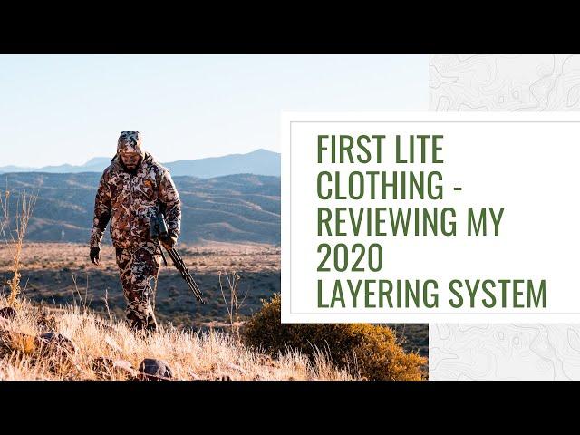 First Lite Clothing - Reviewing My 2020 Layering System