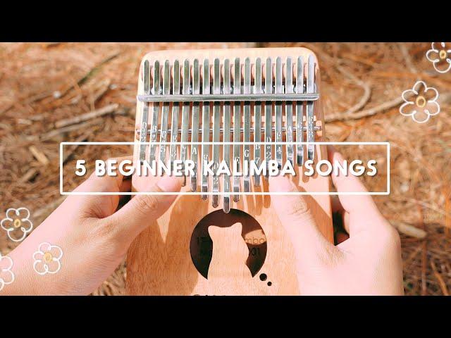 5 Easy Beginner Kalimba Songs Tutorial