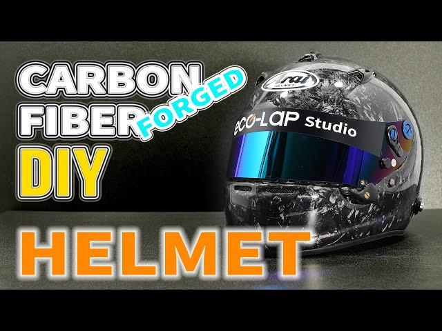 How to Make a Forged Carbon Fiber Helmet [DIY] (Making Split Mold & Helmet)