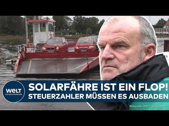 SCHLESWIG-HOLSTEIN: Steuergeldverschwendung! Solarfähre auf der Schlei außer Betrieb