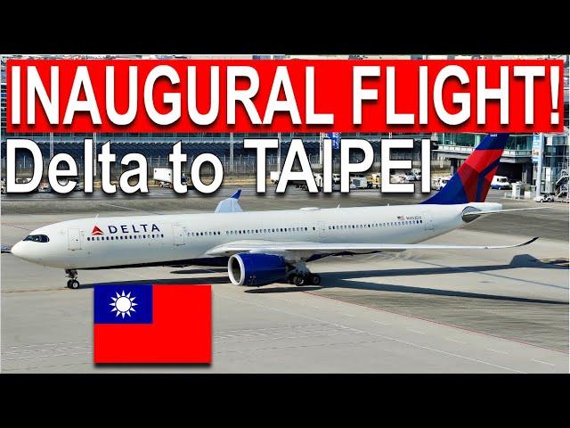 Delta’s FIRST FLIGHT to TAIPEI! Delta One A330neo Seattle to Taiwan