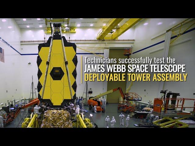 Tower Extension Test a Success for NASA’s James Webb Space Telescope