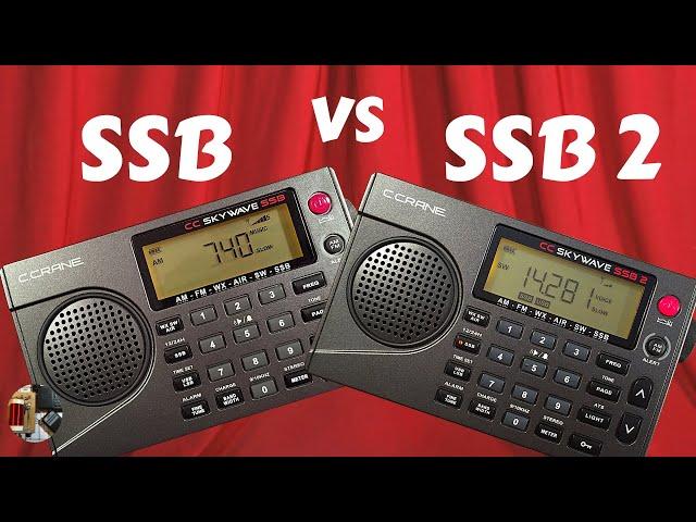 C.Crane CC Skywave SSB vs SSB 2 Shortwave Portable Radio