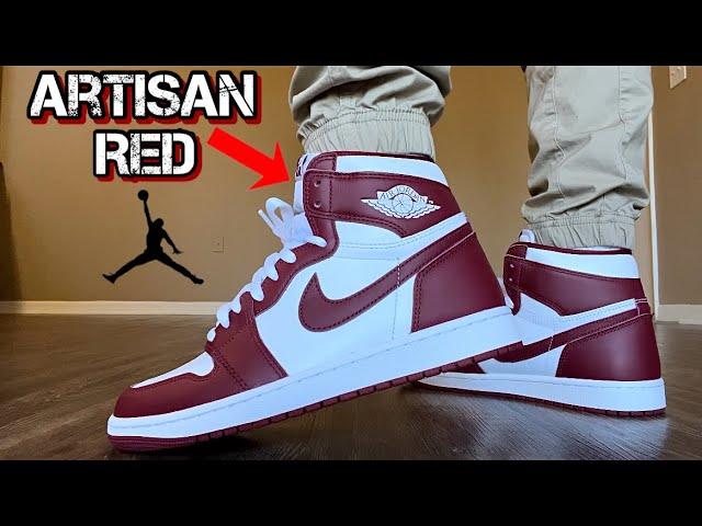 JORDAN 1 ARTISAN RED On Feet Review & More (ARTISANAL RED)