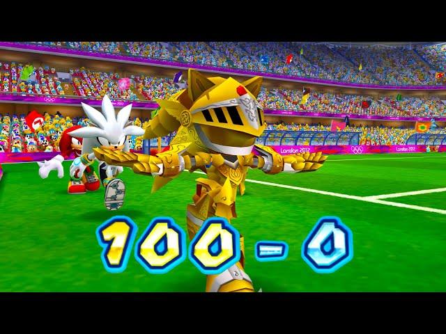 Mario and Sonic at the Olympic Games Tokyo 2012 Football Super Sonic vs Team Luigi & Waluigi