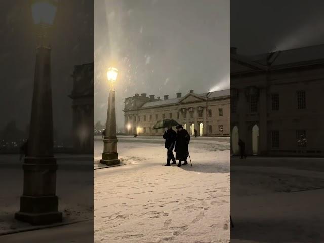 London wearing a white dress