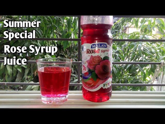 Rose syrup Juice#food #homemade #rosesyrup #juice #drinks #healthy #easyrecipe #rosesharbat #yummy