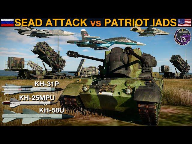 HUGE Russian SEAD Attack vs Layered Modern Patriot SAM Network In Ukraine (WarGames 102) | DCS