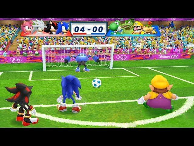 Mario & Sonic At The London 2012 Olympic Games Football Sonic, Shadow, Silver and Amy