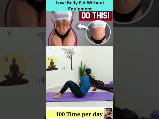  Lose Belly Fat Fast Without Equipment!  #NoEquipmentWorkout #BellyFatBurn #HomeFitness #shorts