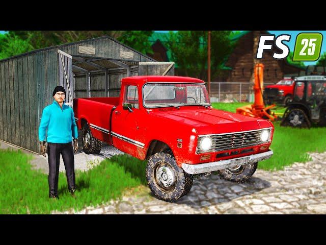 STARTING OUR ABANDONED GHOST TOWN TRANSFORMATION!! Farming Simulator 25