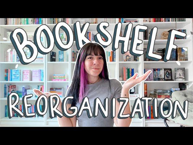 bookshelf organization (build and reorganize my bookshelves with me!)