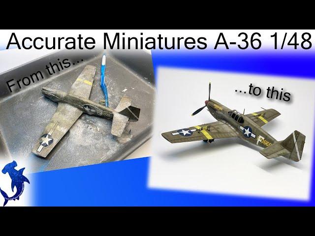 Accurate Miniatures A-36 Mustang Dive Bomber 1/48 Full build!