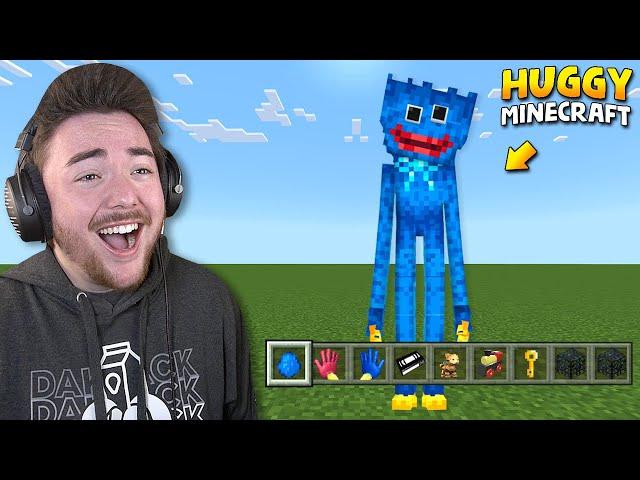 PLAYING THE HUGGY WUGGY MINECRAFT MOD... (its amazing)