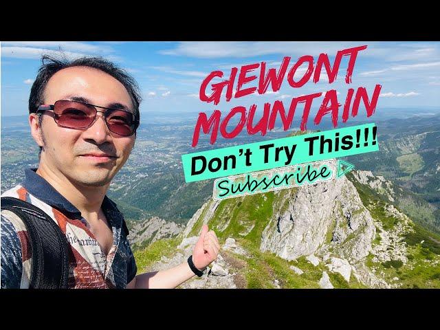 [4k] Giewont mountain full climbing tour - massif Tatra Mountains of Poland Zakopane 071922