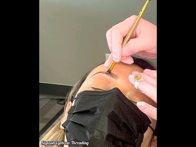 Must Watch | Eyebrow Threading| Tint | #shorts